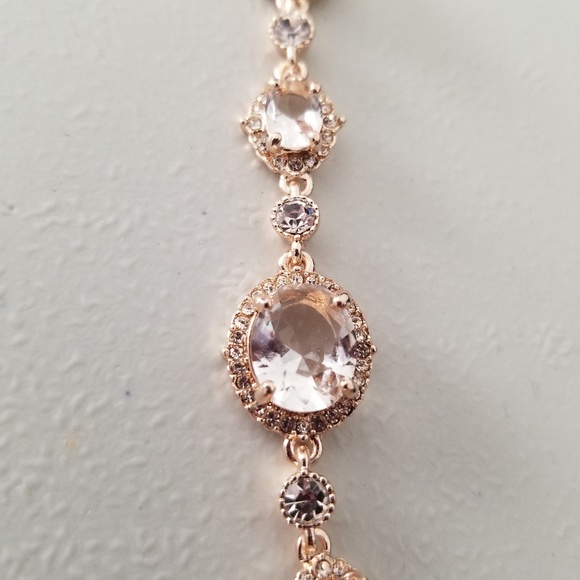 David's Bridal Jewelry Faceted Bold Gem Rose Gold Bracelet Poshmark